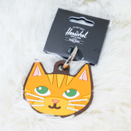 Herschel Cat Bag Charm 貓咪吊飾 | 矽膠金屬扣環 | 背囊／鎖匙扣裝飾