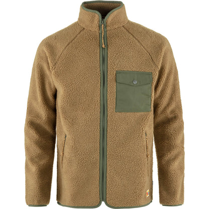 Fjallraven Vardag Pile Fleece M Men's Furry Long Sleeve Jacket Chalk White Chalk White