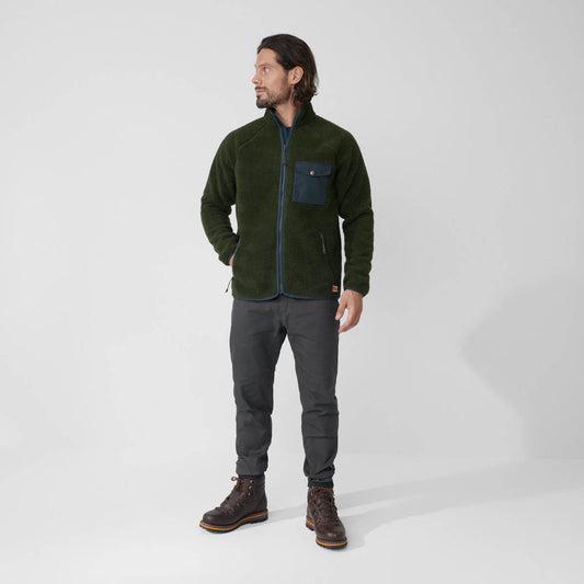 Fjallraven Vardag Pile Fleece M 厚磅抓毛保暖外套 - 男裝【香港行貨】| 復古泰迪絨 | G-1000 強化胸袋 - Life Sports