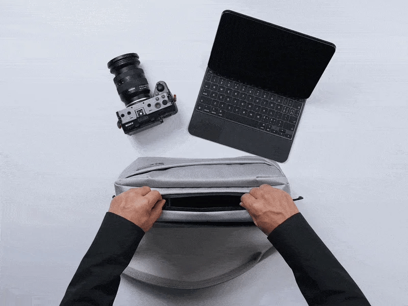 NIID NEO NOMAD N2 MAX 職人級斜孭袋【原裝正貨】| 11 吋 iPad Pro 專用隔層 | 磁吸快扣與大容量擴充 - 10L+1.1L