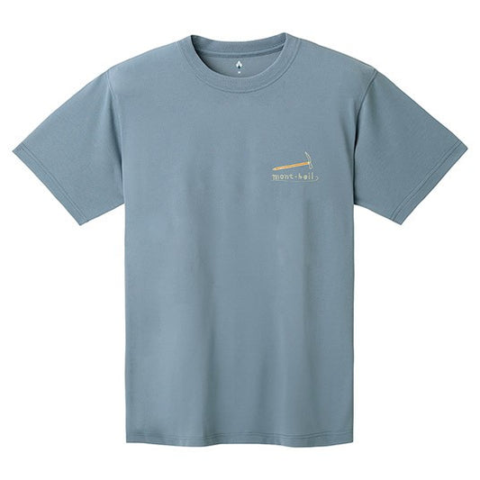 mont-Bell Wickron Tee Mountain Gear blue short-sleeved outdoor T-shirt, breathable, quick-drying, anti-UV and deodorant