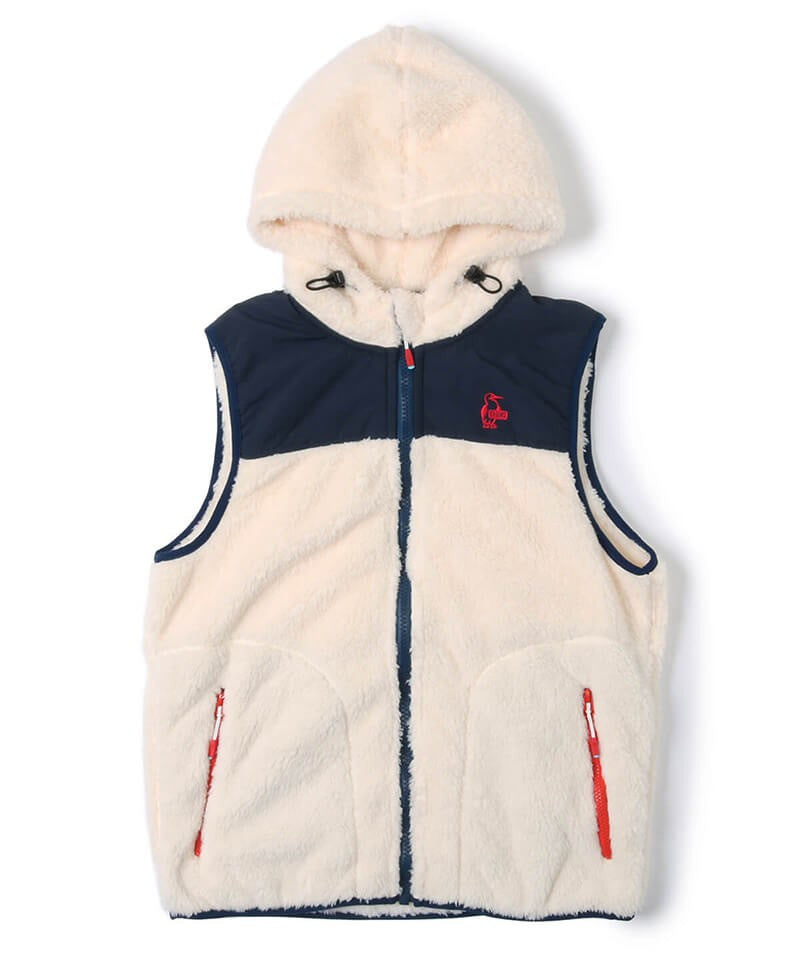 Chums Elmo Fleece Vest MS 男裝 毛毛 背心連帽外套