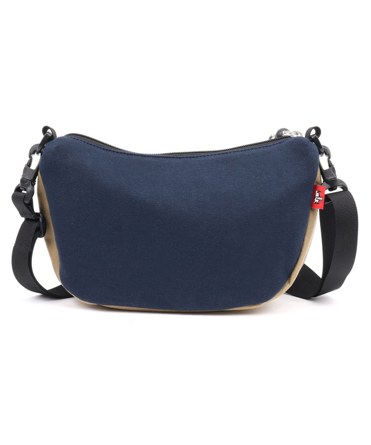 Chums Mini Banana Shoulder Sweat Nylon Navy/Beige Crossbody Bag