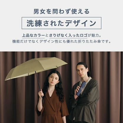 Wpc. Classic Shape-Memory Umbrella 專利形狀記憶一秒速摺摺疊傘【香港行貨】| 97cm特大傘面覆蓋 | 175g羽量級晴雨縮骨遮 - 優雅商務家族
