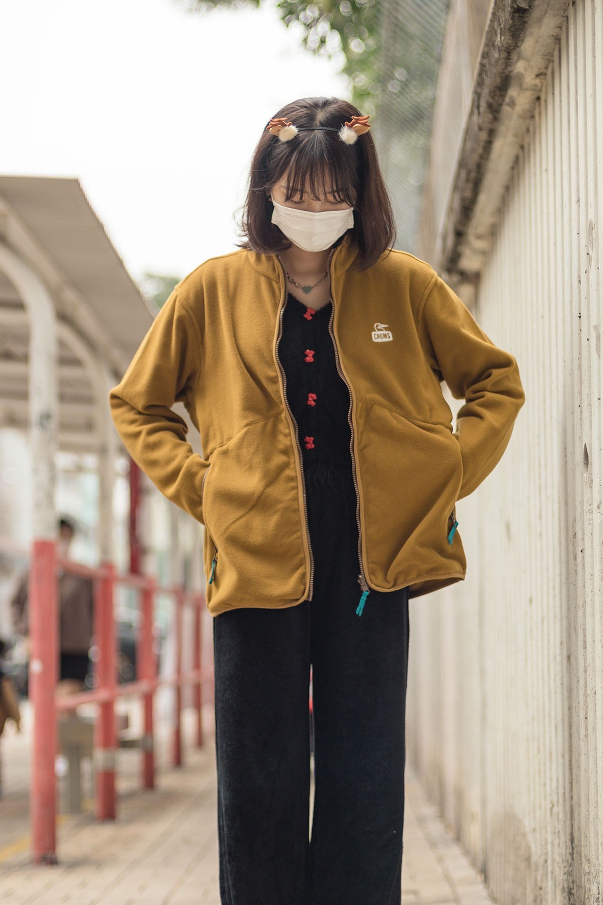 Chums Recycle Chumley Fleece Jacket Brown 啡色抓毛外套