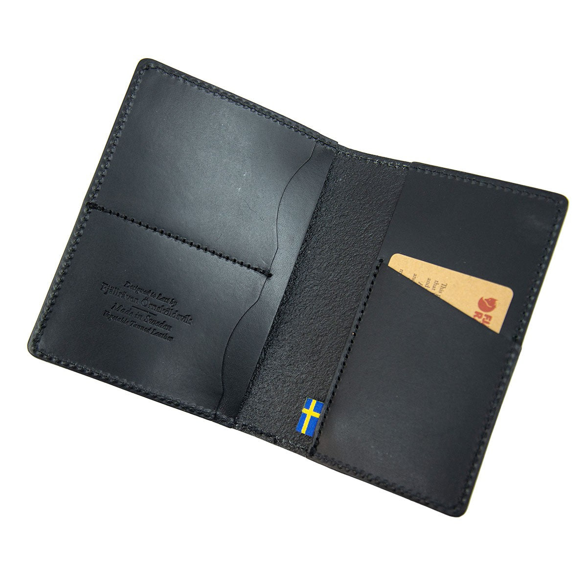 Fjallraven Passport Wallet 護照銀包 証件套 Leather Black 黑色