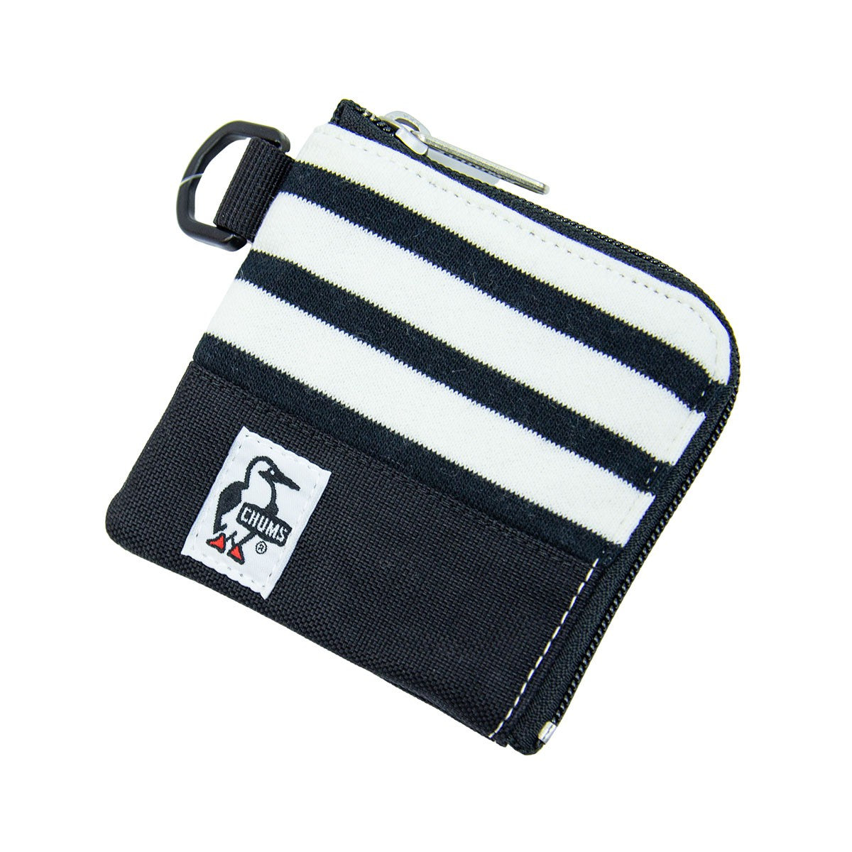 Chums Square Coin Case Sweat Nylon square silver bag