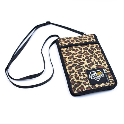 Fairfax USA FF0600 Neck Pouch Travel Crossbody Bag Shoulder Bag Passport Case Phone Position