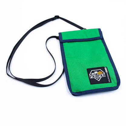 Fairfax USA FF0600 Neck Pouch Travel Crossbody Bag Shoulder Bag Passport Case Phone Position
