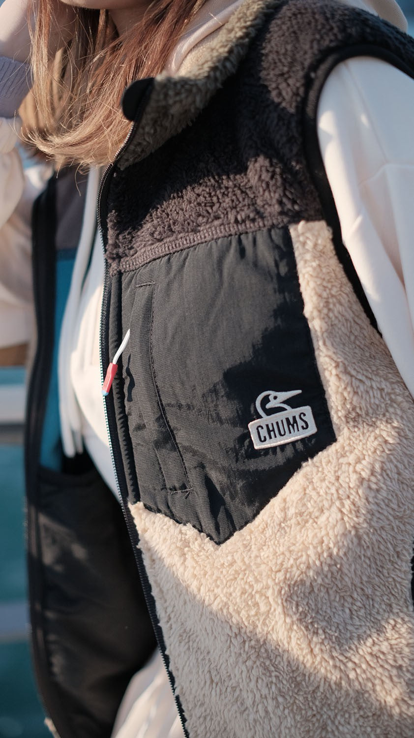 Chums Bonding Fleece Vest MS/ WS 男女裝 毛毛 背心外套