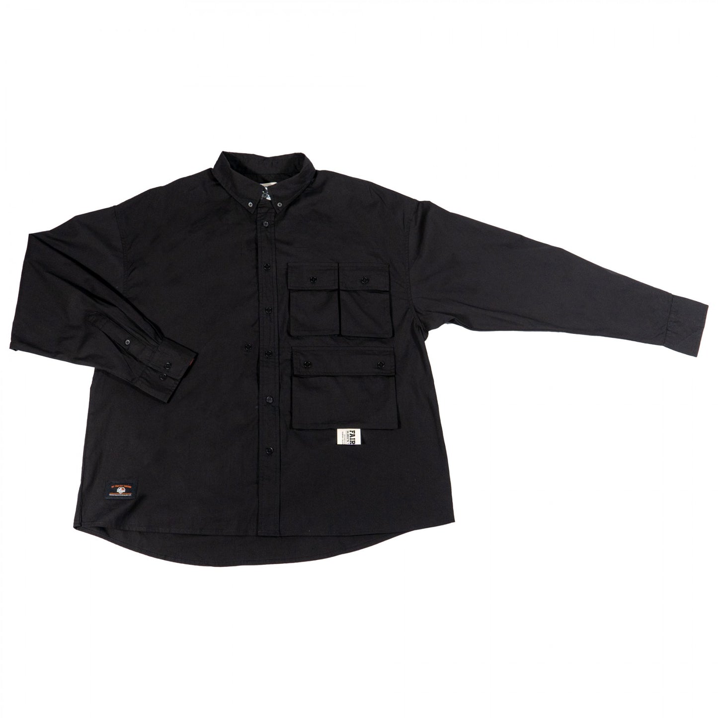 Fairfax Big Boy Worker B/D Shirt thin long-sleeved top Japanese work shirt black men's clothing