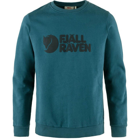 Fjallraven Logo Sweater M Men's Deep Sea Long Sleeve Top