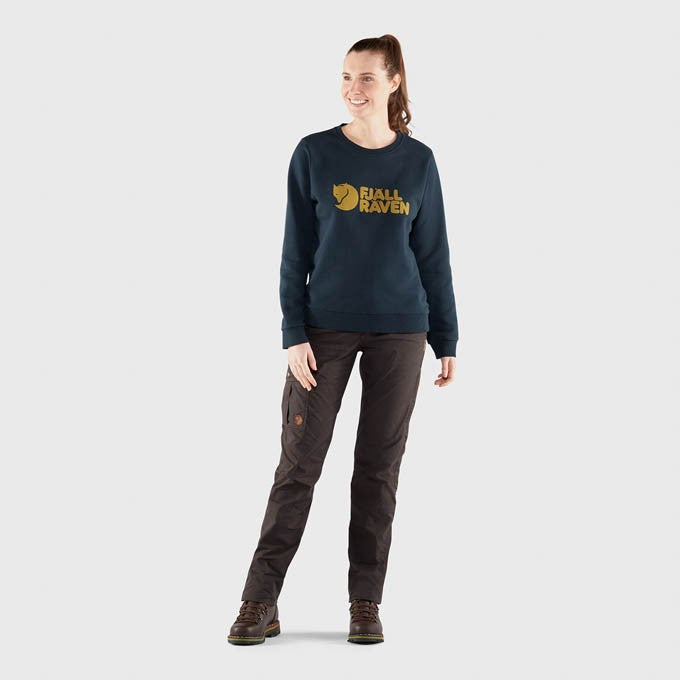 Fjallraven Logo Sweater W 女裝 Dark Navy 長袖上衣