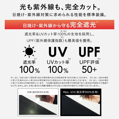 降溫熱賣 Wpc. IZA Compact ZA020 僅17cm長 全遮光晴雨摺疊傘【香港行貨】| 10,000mm暴雨級防護 | 減汗降溫中性商務隨身縮骨遮