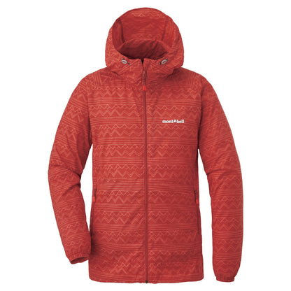 mont-bell 女裝防風外套 Wind Blast Print Parka Women's SCL 紅色 有帽
