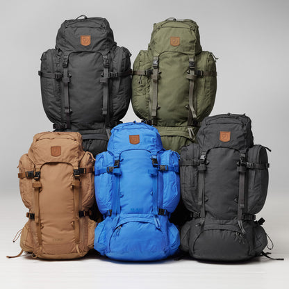 Fjallraven Kajka 75 new version of outdoor mountaineering large-capacity backpack with wooden frame and Perfect Fit adjustment device licensed in Hong Kong