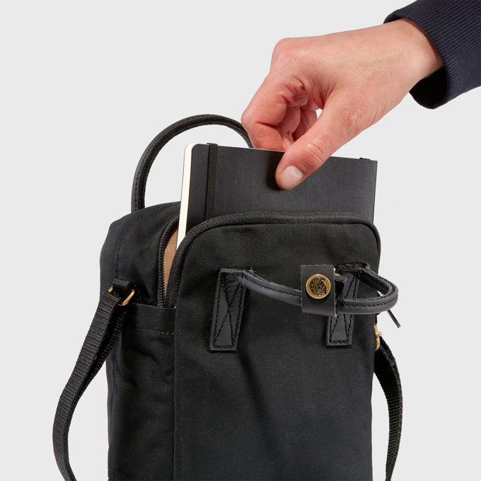 Fjallraven Kanken No.2 Sling Shoulder Bag 斜揹袋 全黑皮帶版 Black