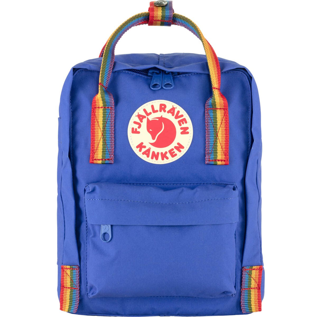 Fjallraven Kanken Mini Backpack 7L small backpack backpack rainbow patchwork strap