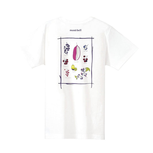 mont-bell Japanese version women's clothing Pear Skin Cotton Tee Women's Wild Fruits of Japan licensed in Hong Kong