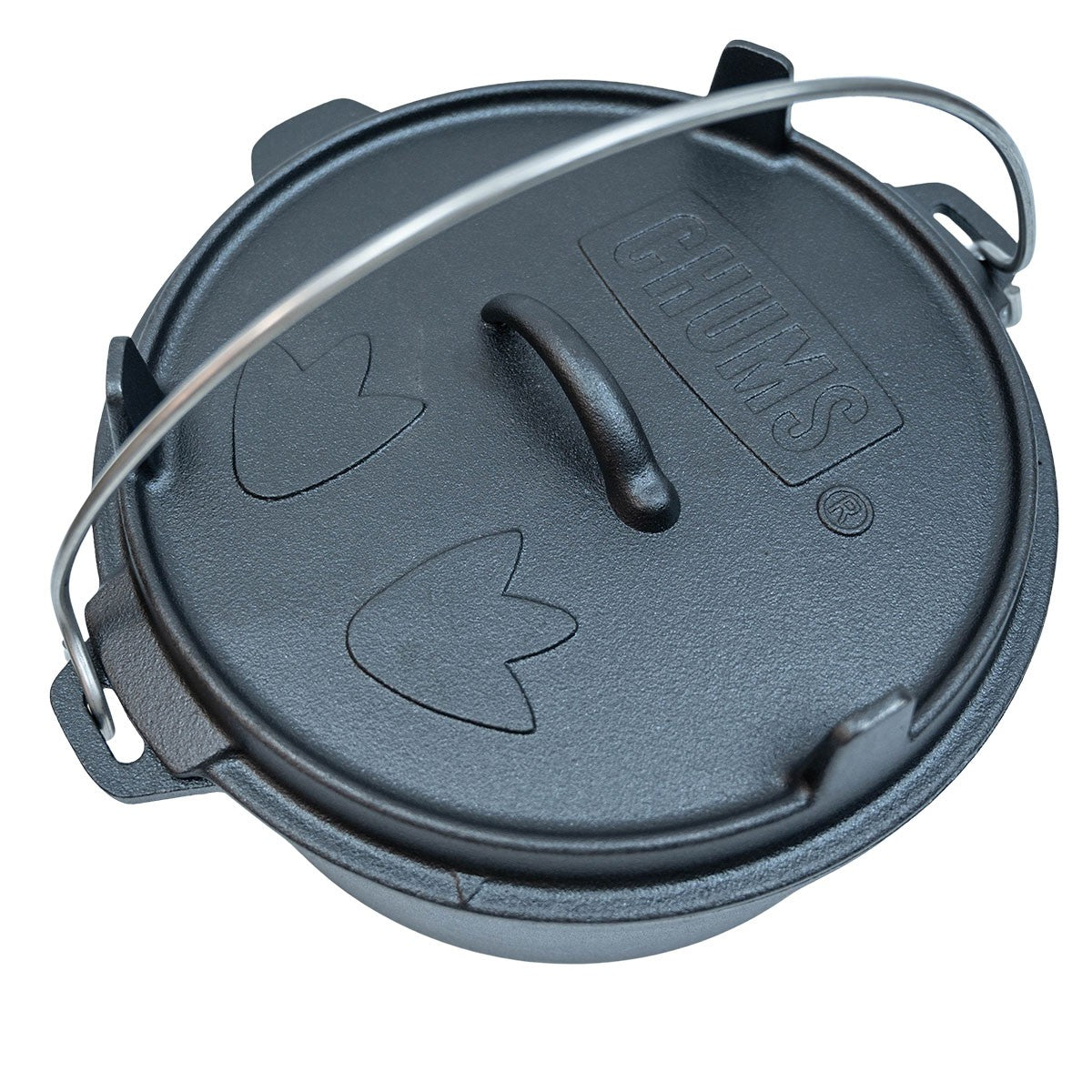 Chums Dutch Oven 10 inch cast iron camping cookware IH compatible with direct fire *Hong Kong only*