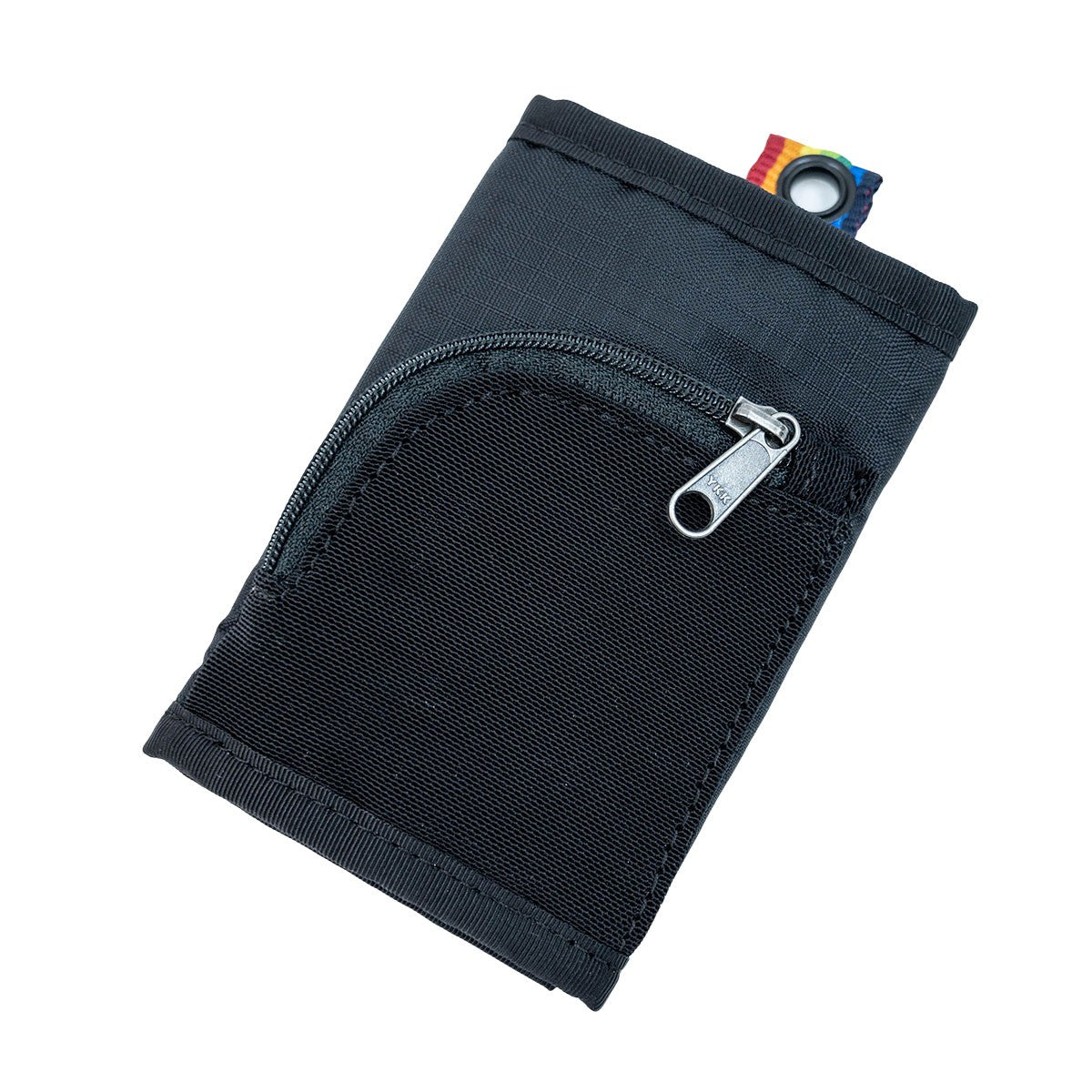 Chums Spring Dale Trifold Wallet 3-pleat silver bag embroidered Logo Black Rainbow