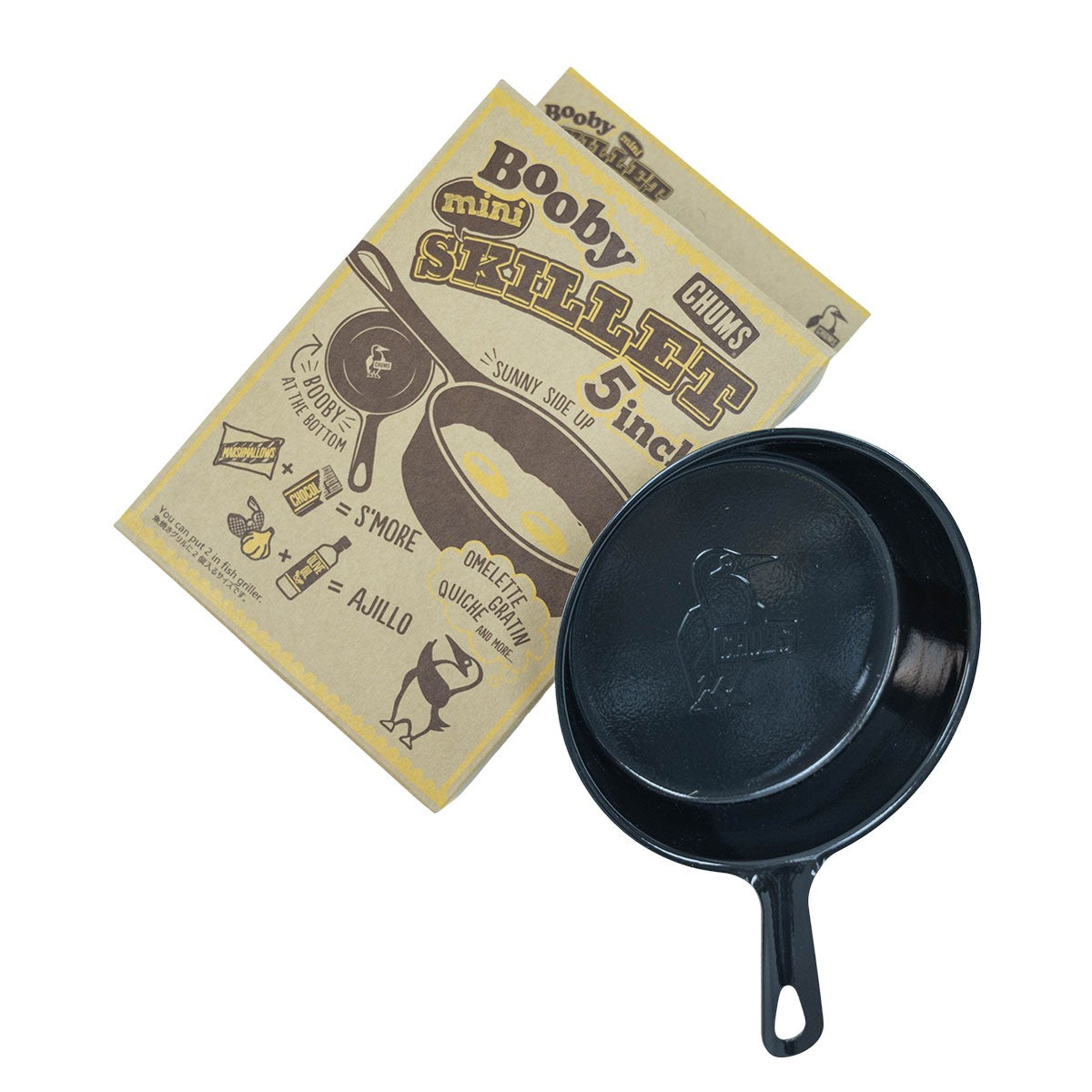 Chums Booby Mini Skillet 5 Inch 5-inch Flat Bottom Camping Pan