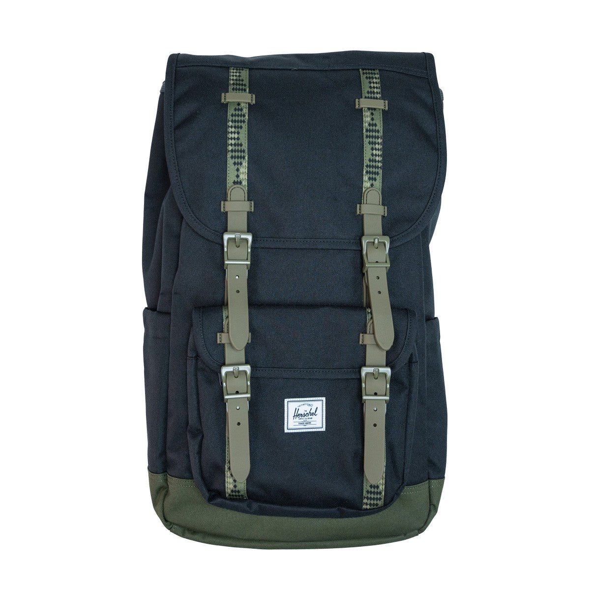 Herschel Little America Backpack 30L backpack schoolbag adds left and right slip pockets and top pockets