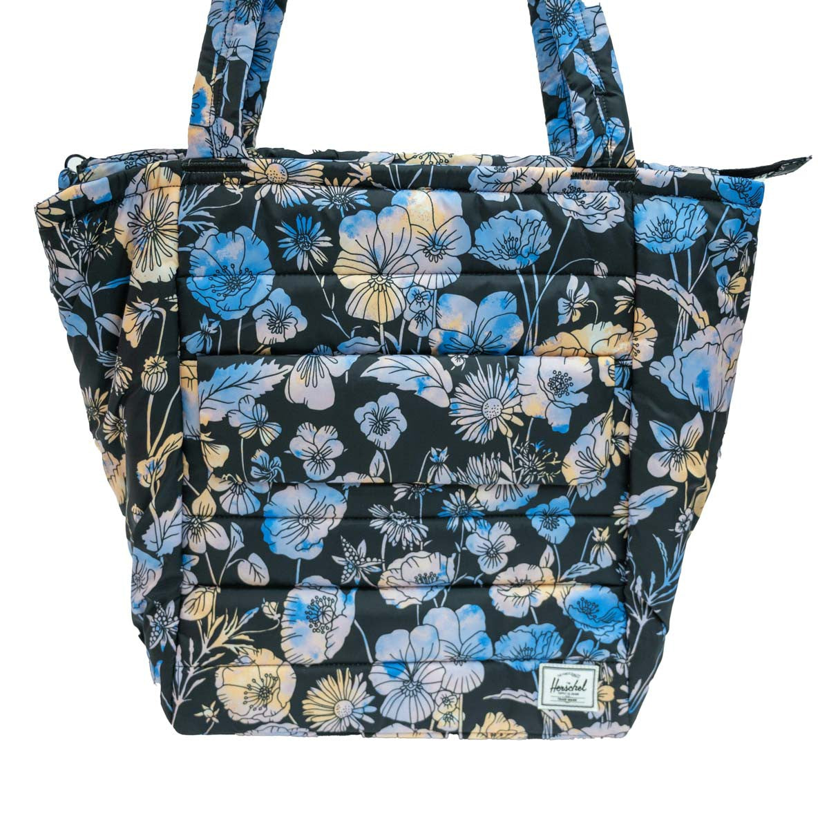 Herschel Retreat Tote Quilted Daily Shoulder Bag Tote Floral Skies