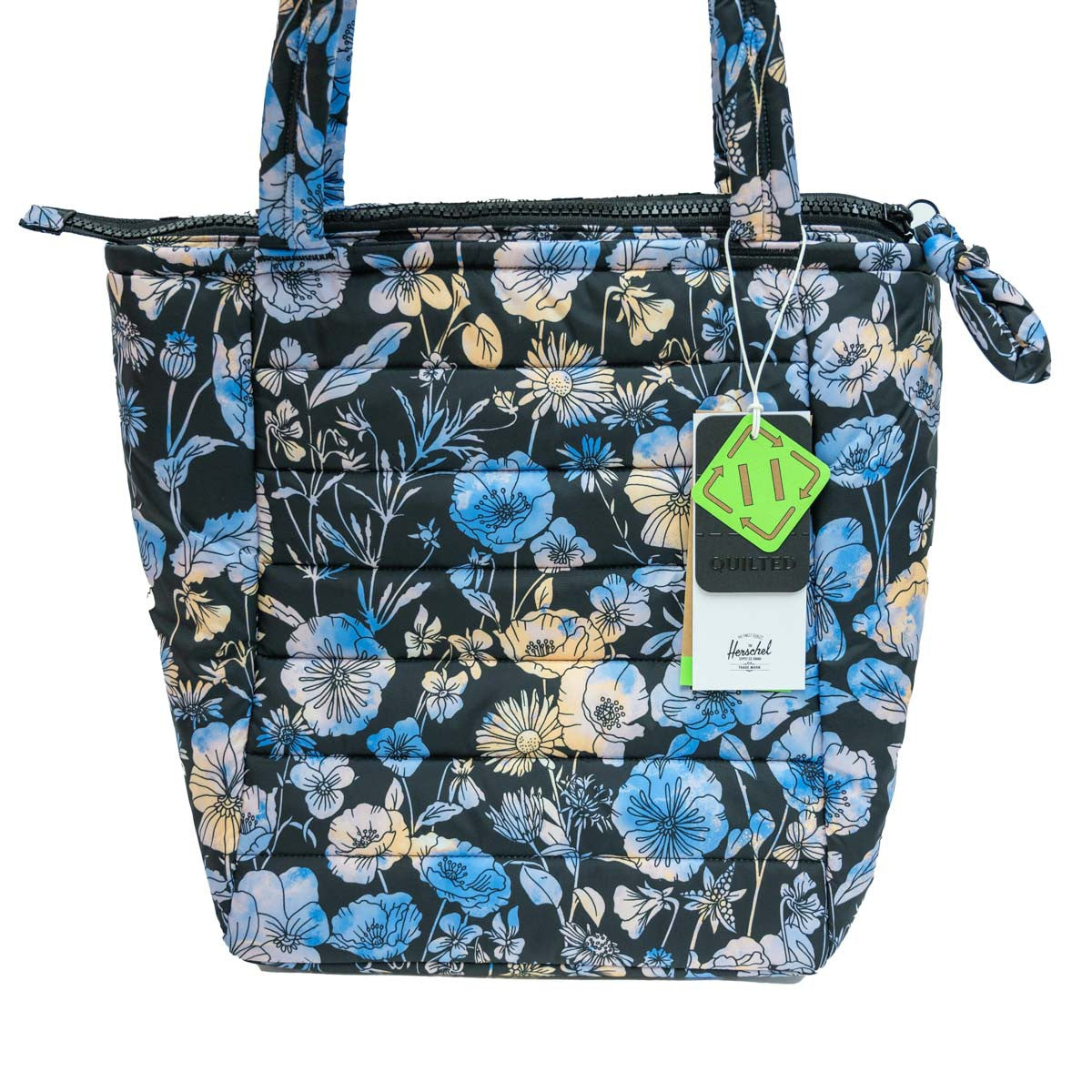 Herschel Retreat Tote Quilted Daily Shoulder Bag Tote Floral Skies