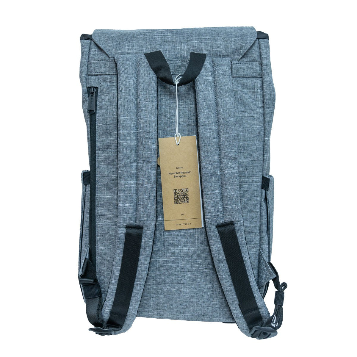 The new version of Herschel Retreat Backpack adds left and right side bags and back cache computer design 20 liters