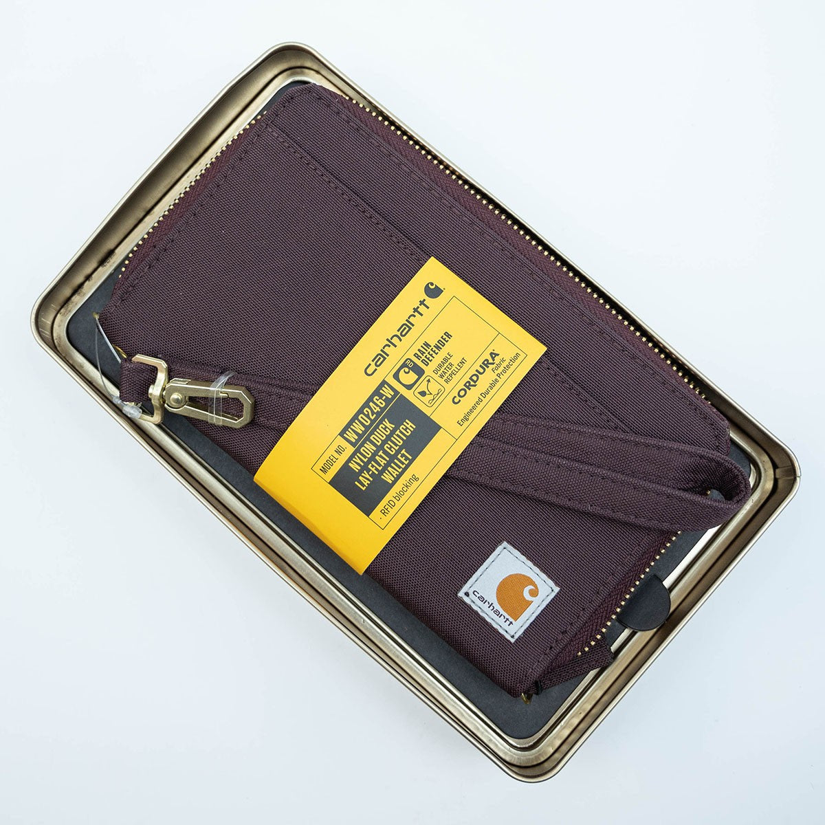 Carhartt Nylon Duck Lay-Flat Clutch Wallet 尼龍 拉鏈 多卡位 長銀包