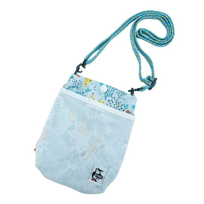 Chums Recycle Mesh Pocket Shoulder Cell Phone Crossbody Bag