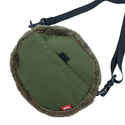 Chums Elmo Fleece Round Shoulder Crossbody Bag Storage Bag