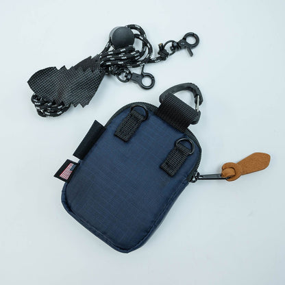 Fairfax Headphone Pouch Wireless Bluetooth Headphone Storage Bag Detachable Long Strap Navy/ Suede/ Bone