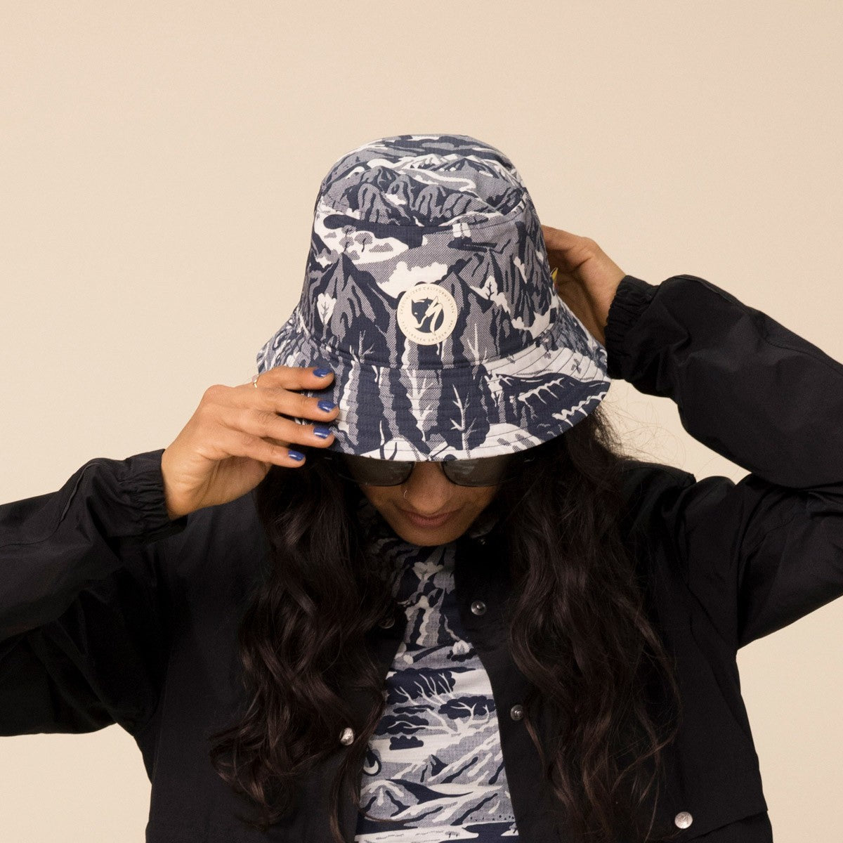 Fjallraven S/ F Hat bucket hat Navy-Eggshell