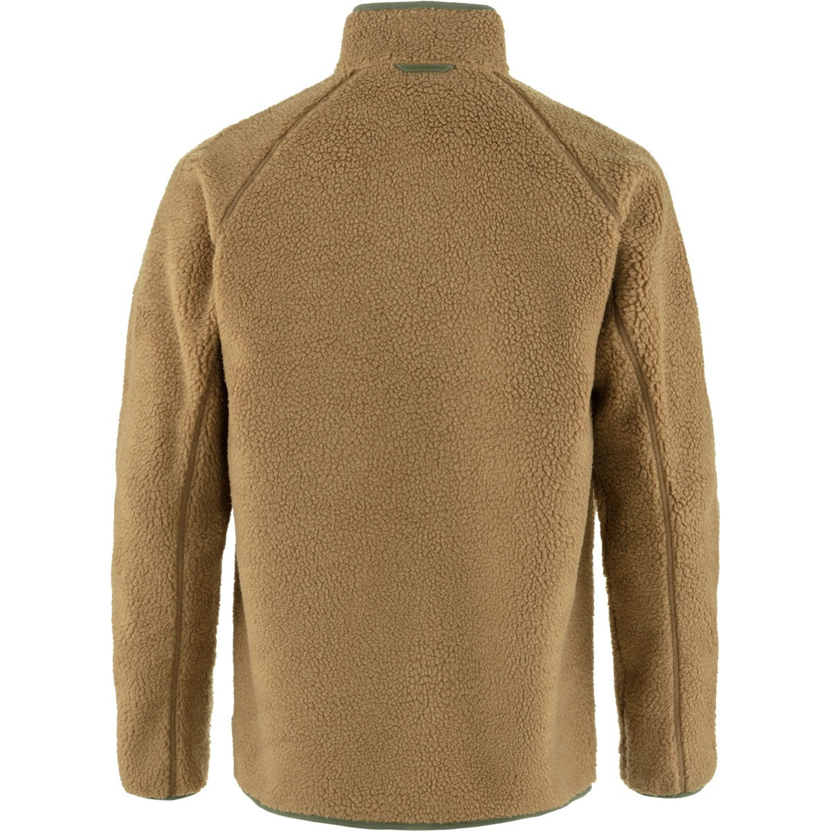 Fjallraven Vardag Pile Fleece M Men's Furry Long Sleeve Jacket Buckwheat Brown/ Laurel Green