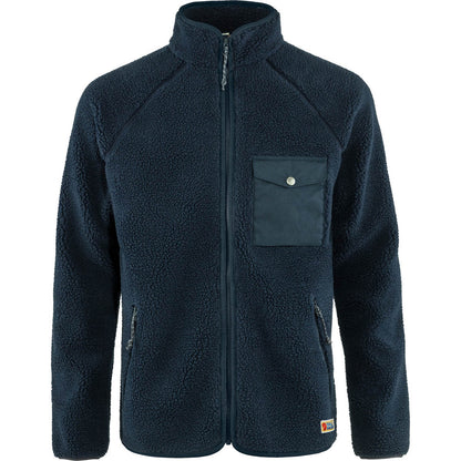 Fjallraven Vardag Pile Fleece M Men's Furry Long Sleeve Jacket Chalk White Chalk White