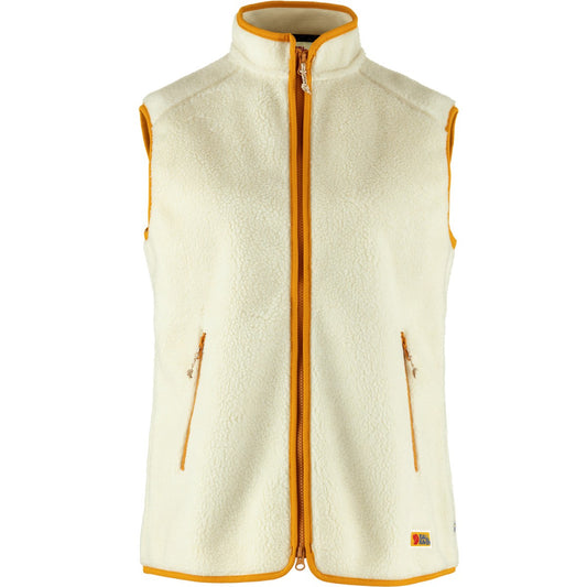 Fjallraven Vardag Pile Fleece Vest W 女裝 毛毛 背心外套 Chalk White 粉筆白