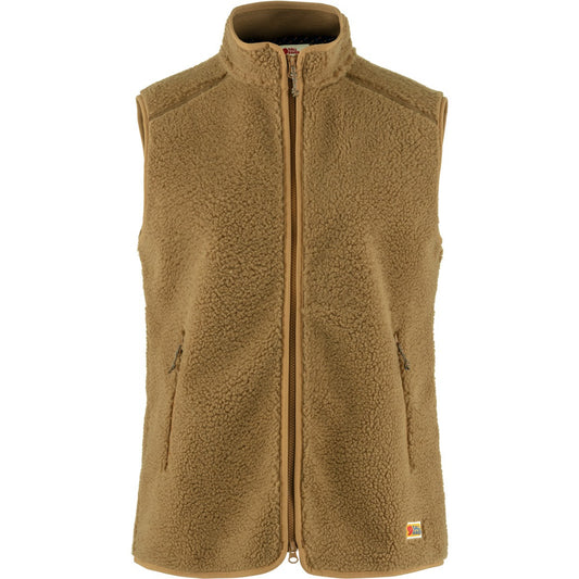 Fjallraven Vardag Pile Fleece Vest W 女裝 毛毛 背心外套 Buckwheat Brown 蕎麥棕