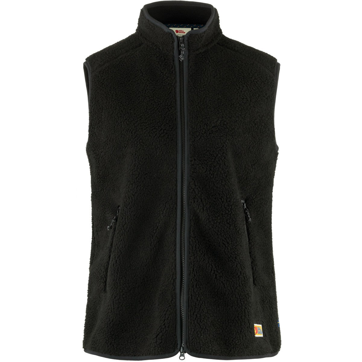 Fjallraven Vardag Pile Fleece Vest W Women's Furry Vest Jacket Black