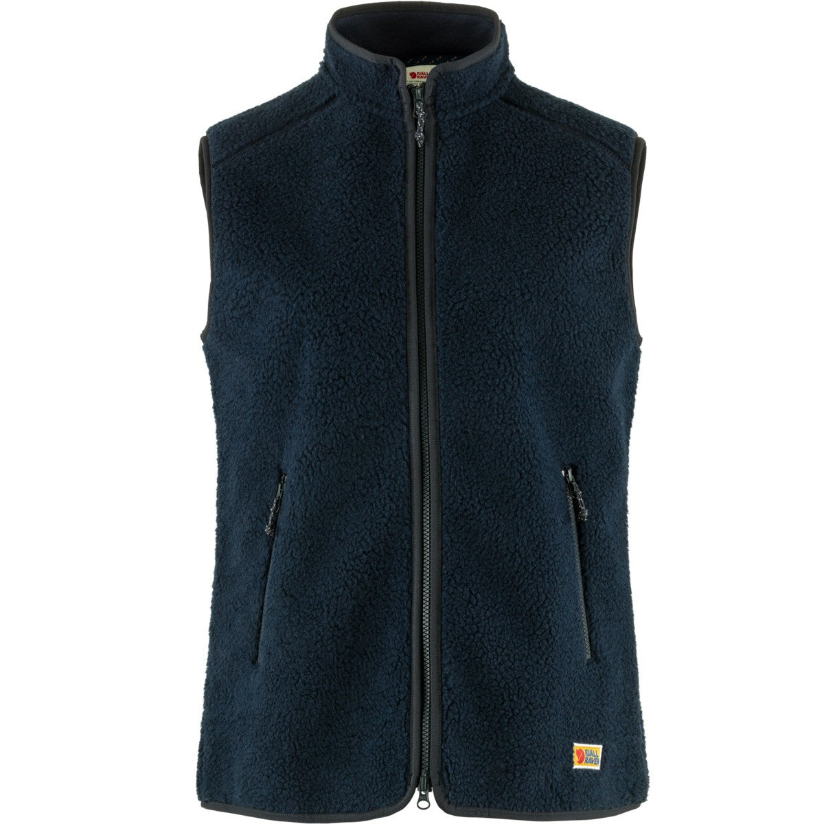 Fjallraven Vardag Pile Fleece Vest W Women's Furry Vest Jacket Navy