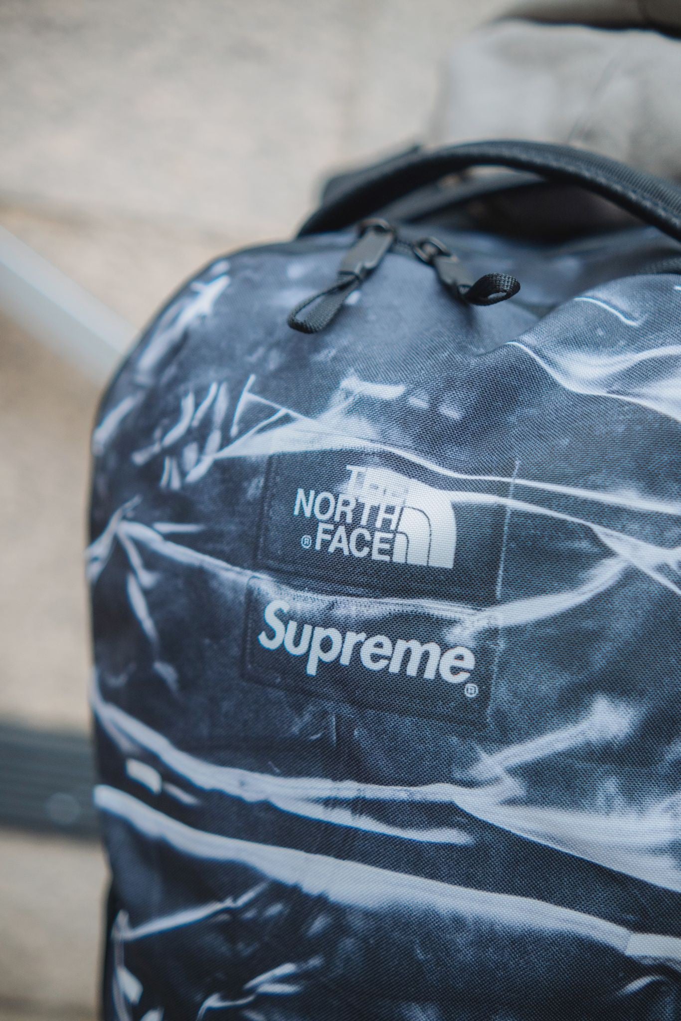 Supreme Printed Borealis Backpack ft.The North Face Daily Backpack