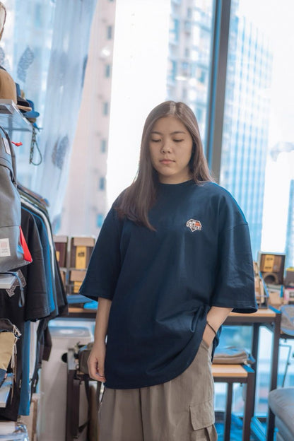 Fairfax Print Tee TE02 Workwear Short Sleeve T-Shirt Navy
