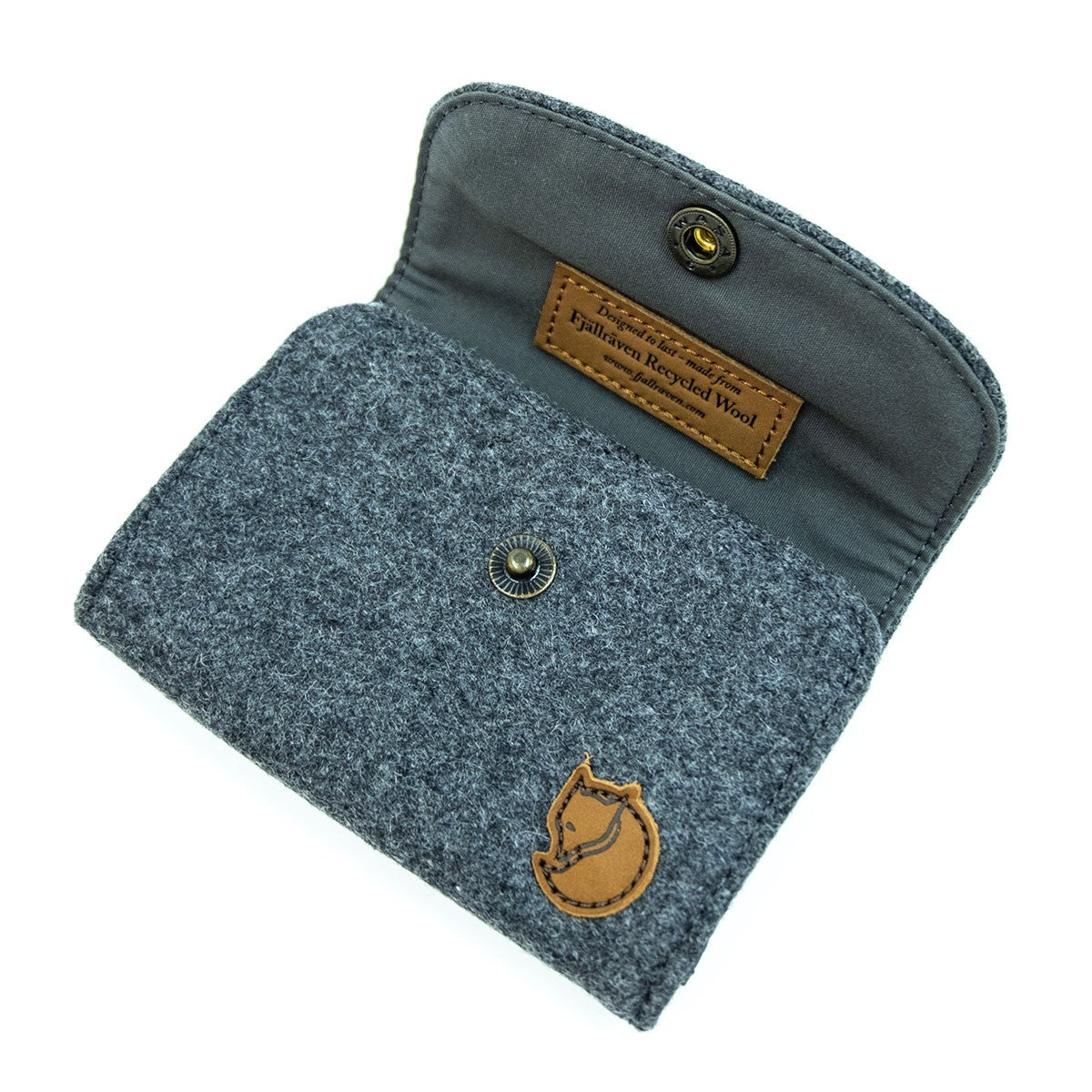 Fjallraven Norrvåge Wallet Recycled Wool Wallet Hong Kong Licensed Gray Gray