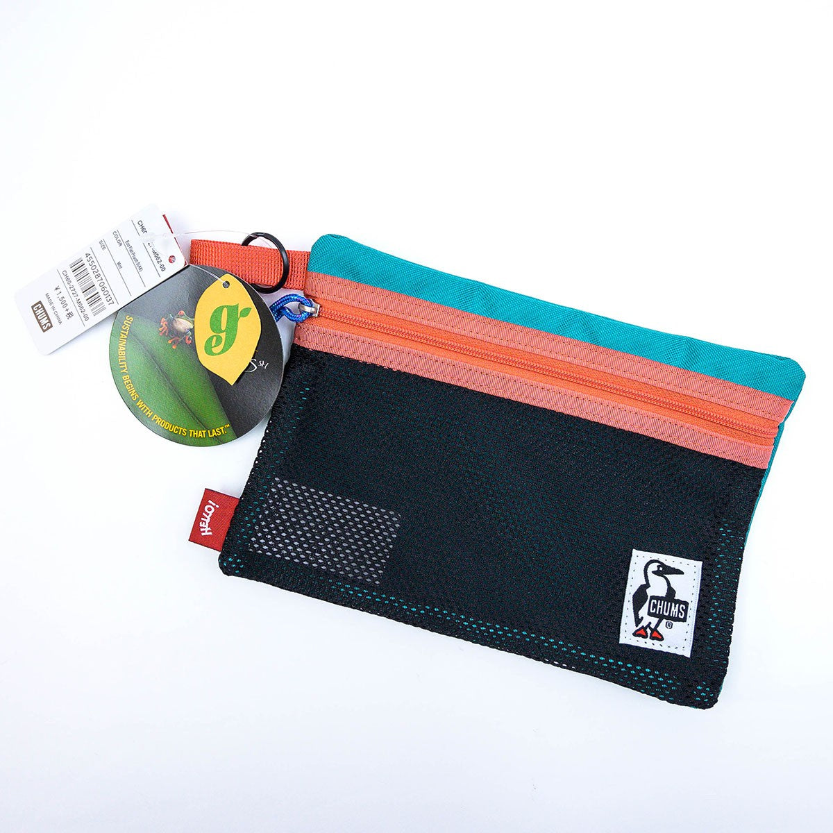 Chums ECO Flat Pouch M(A5) 收納袋 筆袋 18*25cm