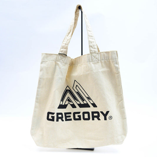 Gregory Cotton Canvas Tote Cotton Shoulder Bag Black Logo