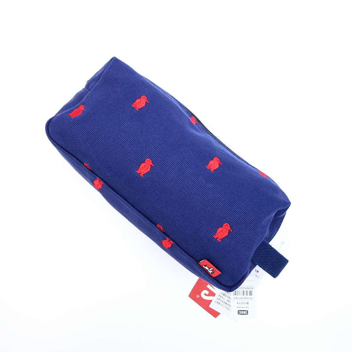 Chums Booby Canvas Pouch M 收納袋 筆袋 化妝袋 Navy