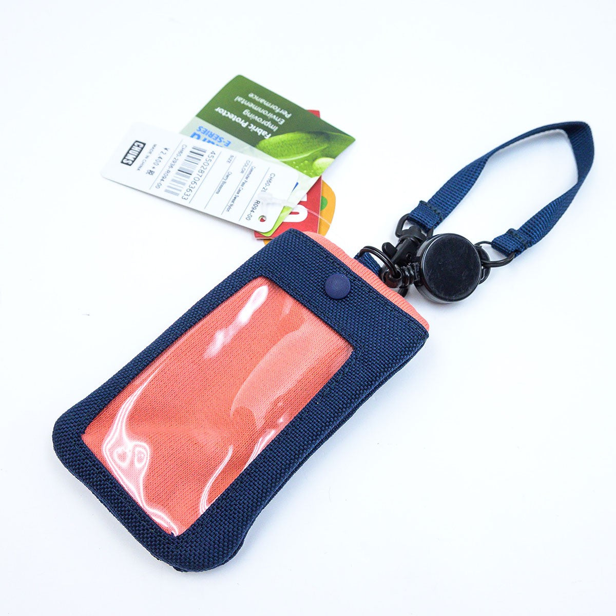 Chums Commuter Pass Case Sweat Nylon card holder elastic scroll strap