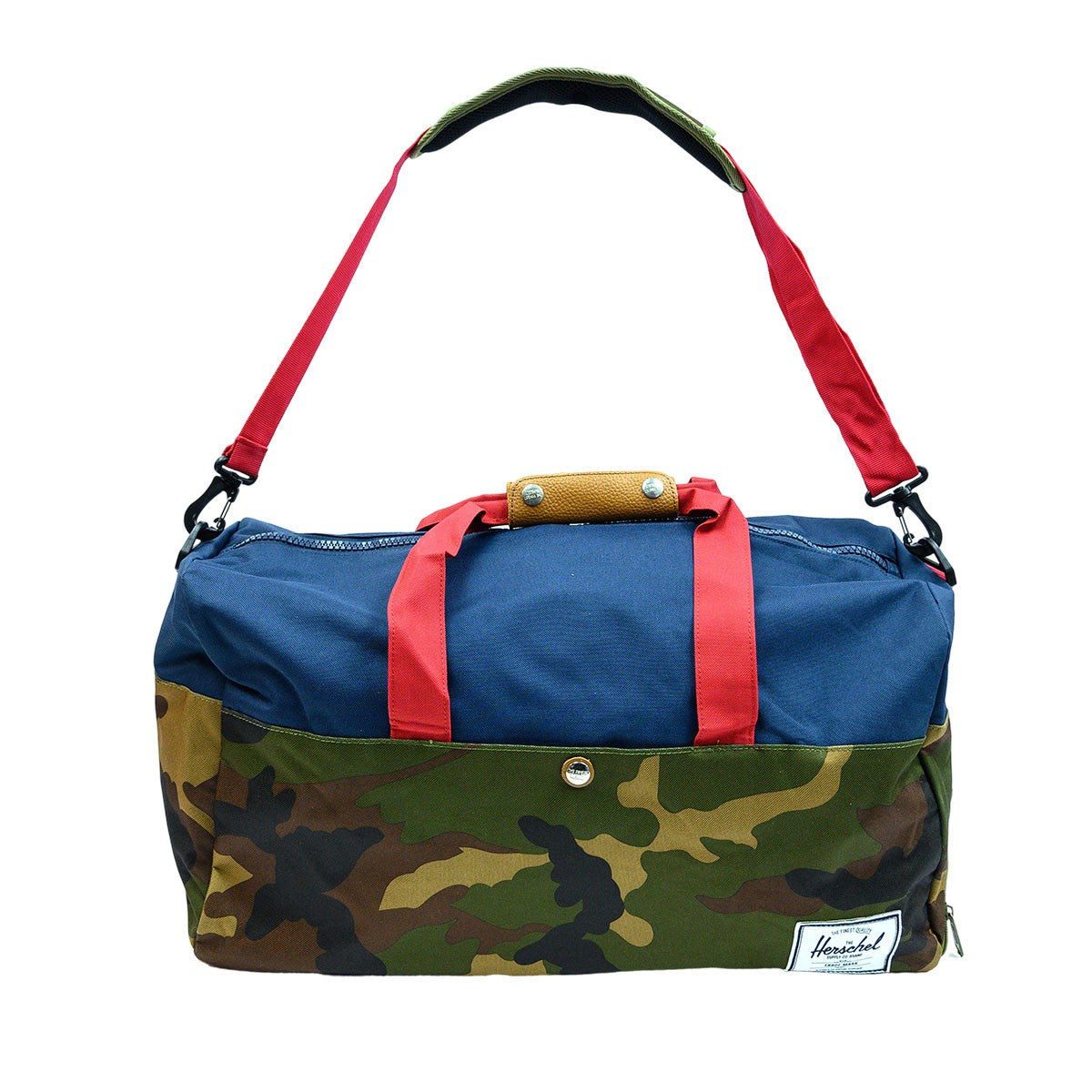 Herschel Duffel Lonsdale travel sports fitness bag large capacity Navy/ Red/ Camo