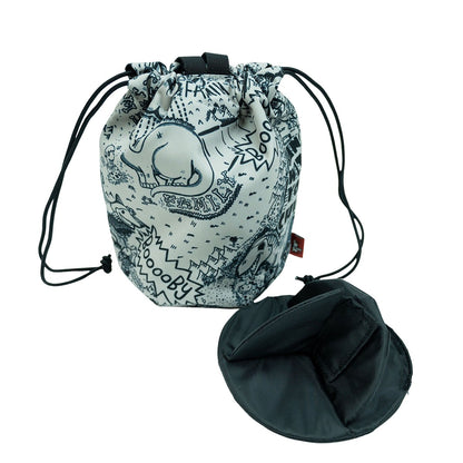 Chums Recycle Stand Round Pouch bucket lunch box bag storage bag